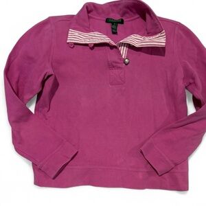 Women’s  Pink Long Sleeve Shirt button detail